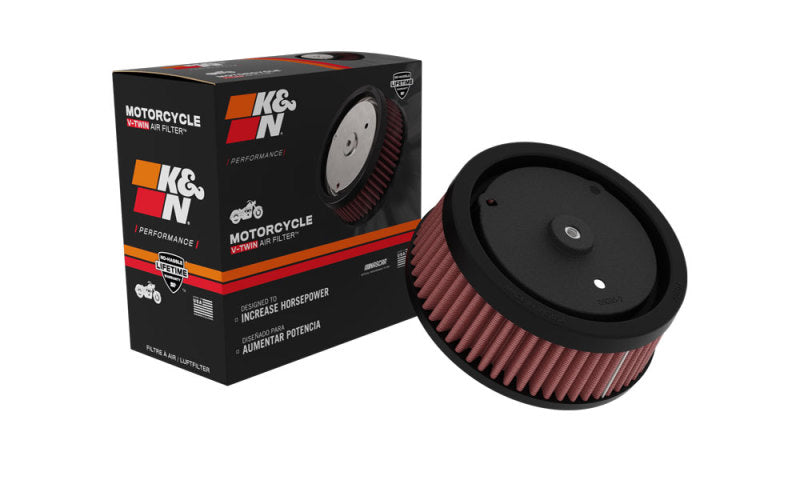 K&amp;N Replacement Air Filter 5.5in Top OD x 6in Base OD x 2.313in H for Harley Davidson - HD-0818