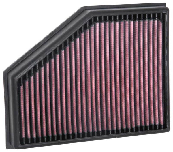 K&N 2019 BMW X5 M50D L6-3.0L DSL Turbo Replacement Air Filter - 33-3134 for 2019-2024 BMW X3 - front view