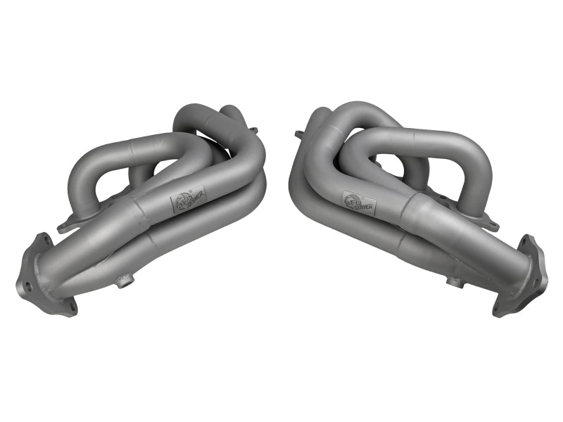 aFe Twisted 304SS Header 2020 Chevy Corvette (C8) 6.2L V8 - Titanium Ceramic Coated - 48-34148-T