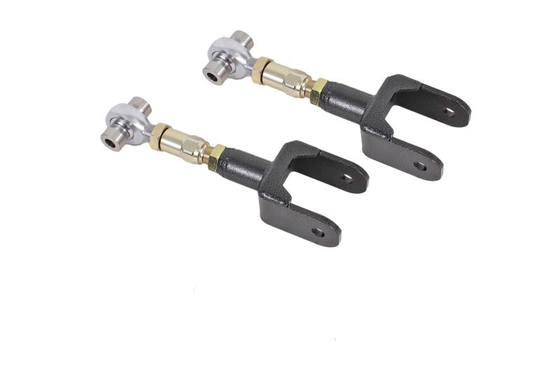 BMR 79-04 Fox Mustang Upper Control Arms On-Car Adj. Rod Ends - Black Hammertone - UTCA041H