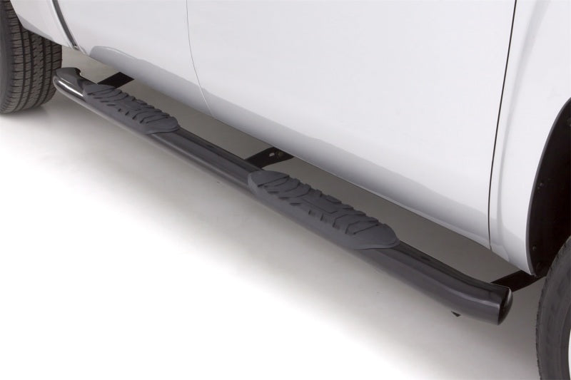 Lund 09-14 Ford F-150 SuperCrew 5in. Oval Curved Steel Nerf Bars - Black - 23889007