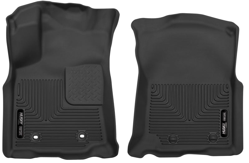 Open Box - Husky Liners 2016 Toyota Tacoma Double Cab Pickup Black Front Floor Liners - 53741 for 2016-2017 Toyota Tacoma - f