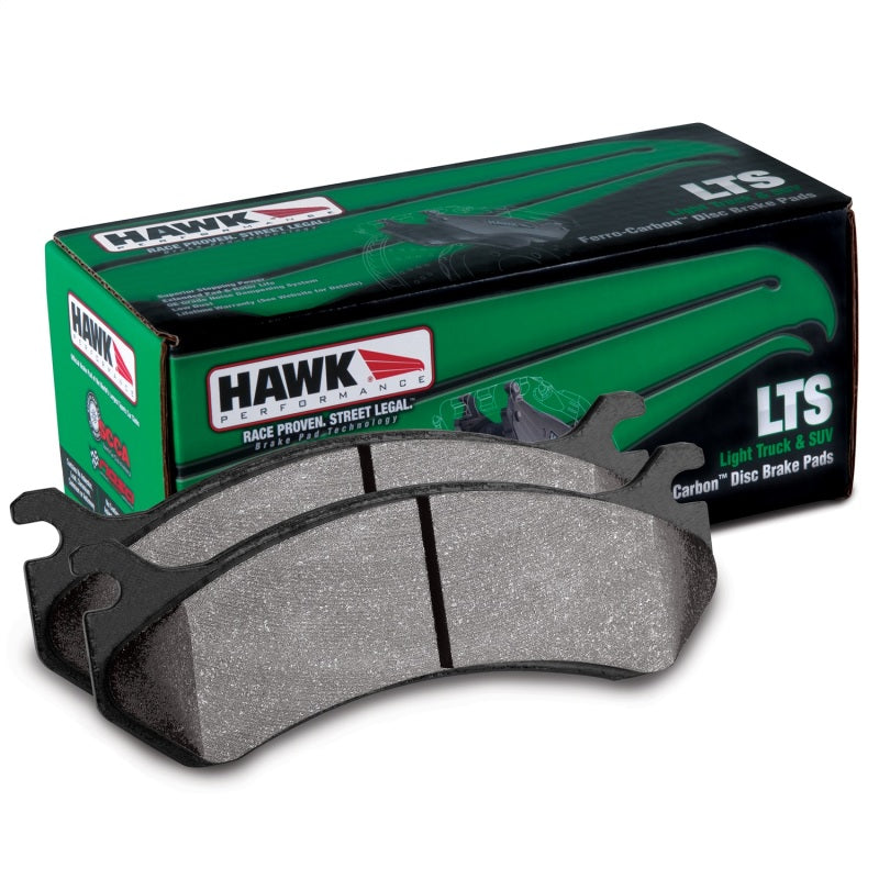 Hawk LTS Street Brake Pads - HB590Y.682 for 2007-2019 Toyota Tundra - front view