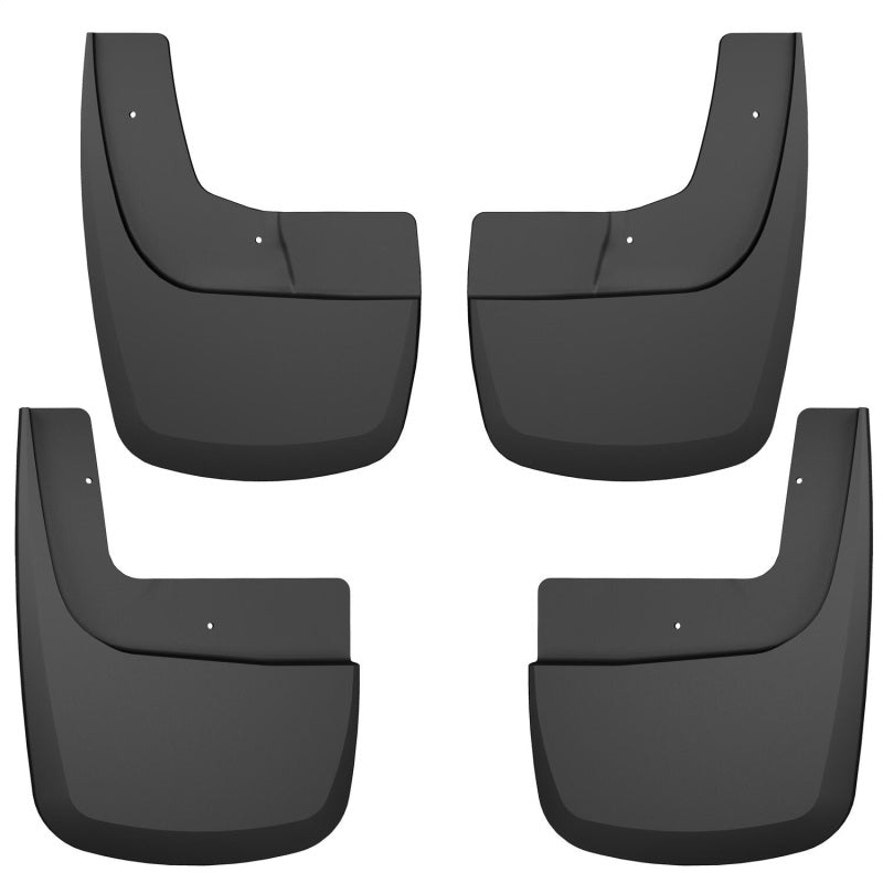 Husky Liners 21-23 Ford F-150 Raptor SuperCrew CC Front &amp; Rear Mud Guards - Black - 58536