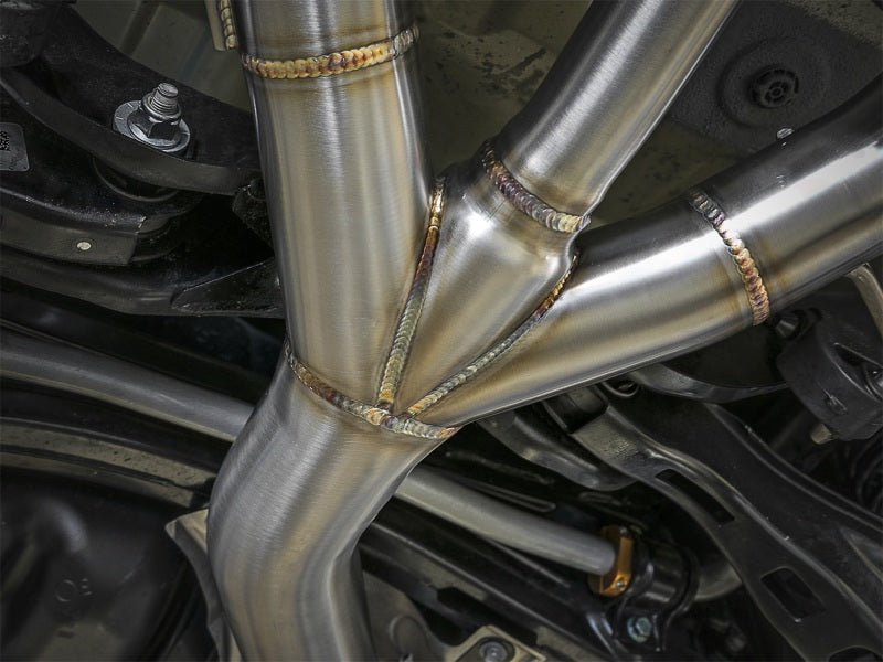 aFe Takeda 3in 304 SS Cat-Back Exhaust w/ Tri-Polished Tips 17-18 Honda Civic Type R L4 2.0L (t) - 49-36623-P