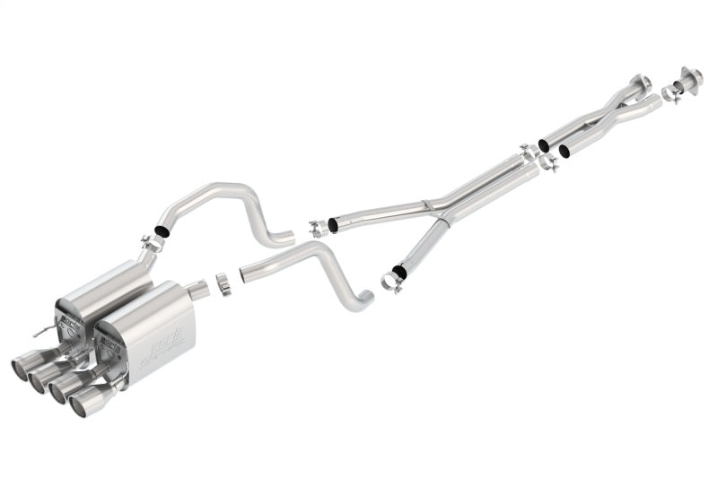 Borla 05-08 Chevrolet Corvette Coupe/Conv 6.0L/6.2L 8cyl 4spd/6spd RWD inS-Type IIin Catback Exhaust - 140452