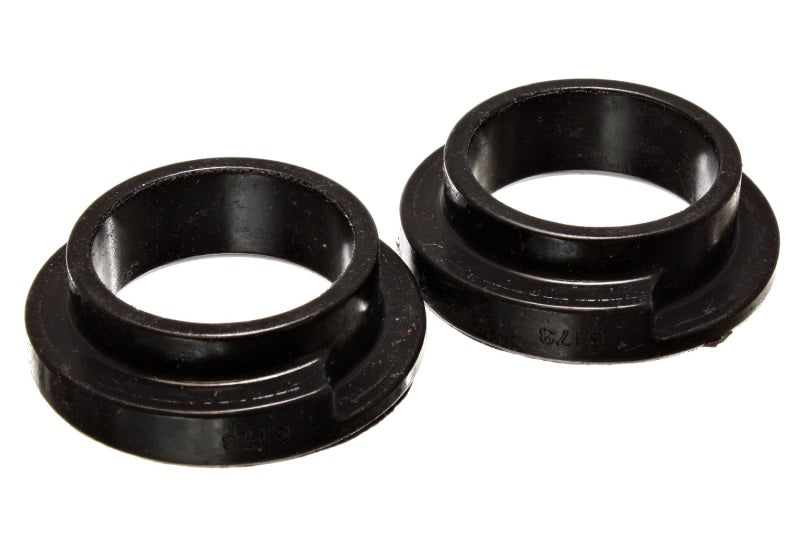 Energy Suspension Universal 2 1/8in ID 2 1/2in OD 5/8in H Black Coil Spring Isolators (2 per set) - 9.6119G