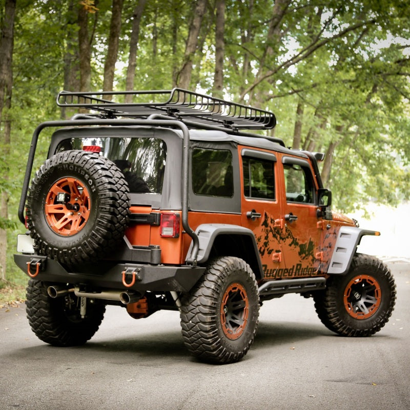 Rugged Ridge Hurricane Flat Fender Flare Kit 07-18 Jeep Wrangler - 11640.10