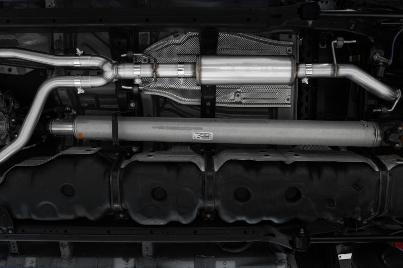MBRP 22+ Toyota Tundra 3.5L Dual Cat-back 4in Single Side Exit Dual Wall Angle Cut Tip - T304 - S5301304