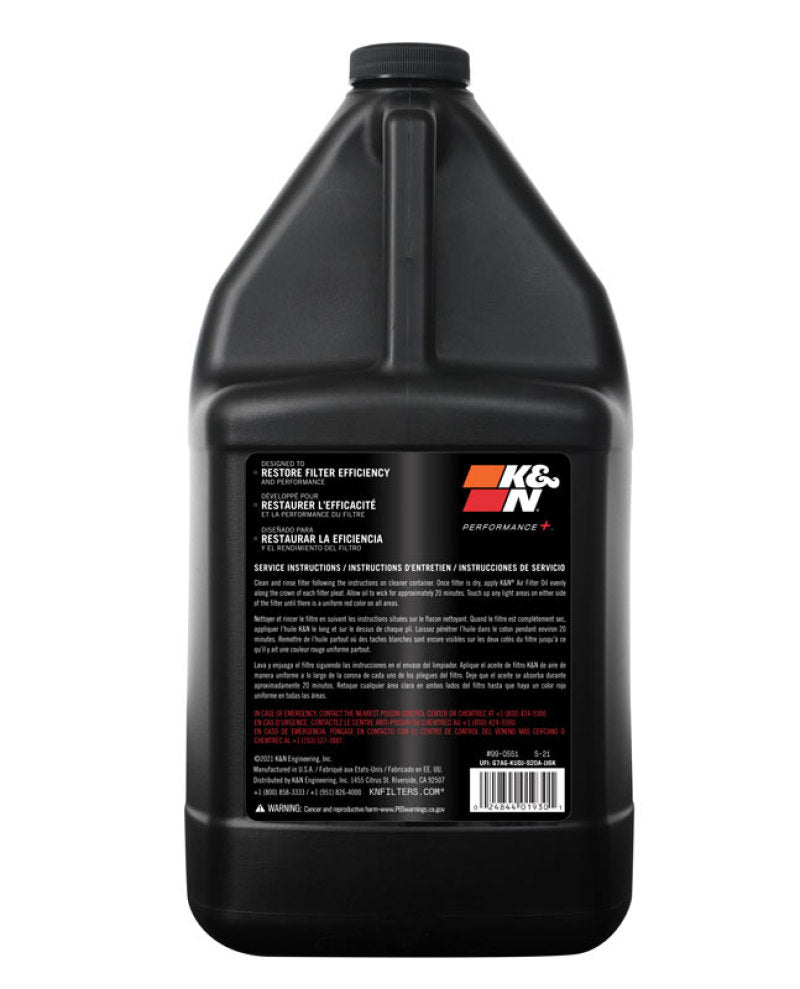 K&amp;N 1 Gallon Air Filter Oil - 99-0551