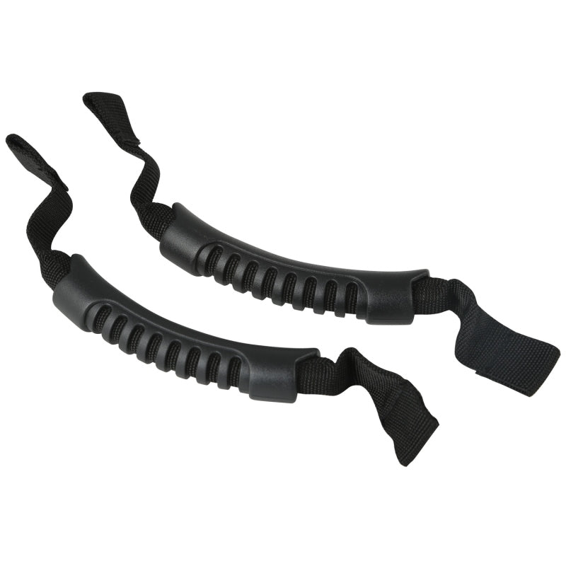 Rugged Ridge Front Headrest Grab Handles Black 07-20 JK/JL/JT - 13305.10 for 2007-2026 Jeep Wrangler - angle view