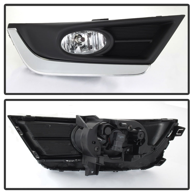 Spyder 17-18 Honda CRV OEM Chrome Trim Fog Lights w/Switch &amp; Cover - Clear (FL-HCRV2017-C)
