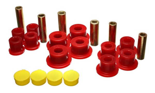 Energy Suspension 02-05 Dodge Ram 1500 2WD Red Rear Leaf Spring Bushing Set - 5.2115R for 2002-2005 Dodge Ram 1500 - front vi