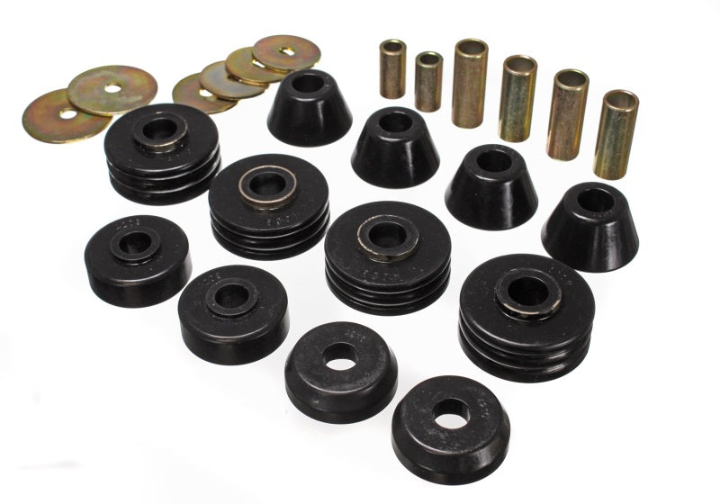 Energy Suspension Gm Cab Mount Set - Black - 3.4108G for 1967-1972 Chevrolet C10 - front view