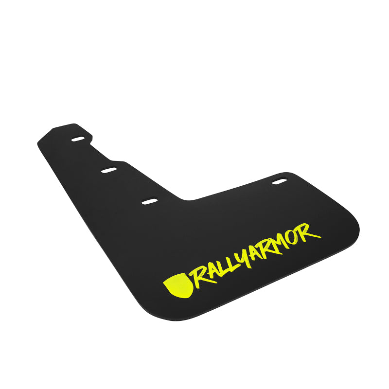 Rally Armor 15-21 Subaru WRX &amp;amp; STI Black Mud Flap Green Altered Font Logo - MF32-UR-BLK/CGN-X