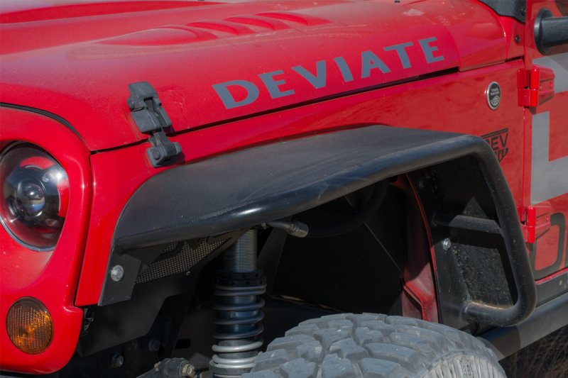 DV8 Offroad 07-18 Jeep Wrangler JK Front &amp; Rear Flat Tube Fenders