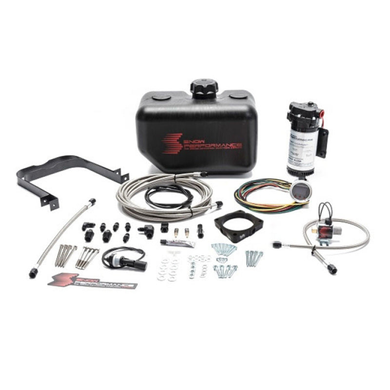 Snow Performance 08+ Charger Stg 2 Boost Cooler F/I Water Injection Kit (SS Braided Line &amp; 4AN)