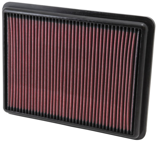 K&N Replacement Air Filter 11.75in O/S Length x 9in O/S Width x 1.188in H for 13 Hyundai Santa Fe - 33-2493 for 2013-2019 Hyu