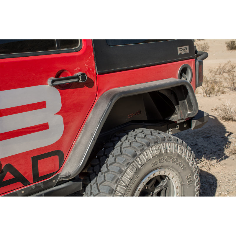 DV8 Offroad 07-18 Jeep Wrangler JK Front &amp; Rear Flat Tube Fenders