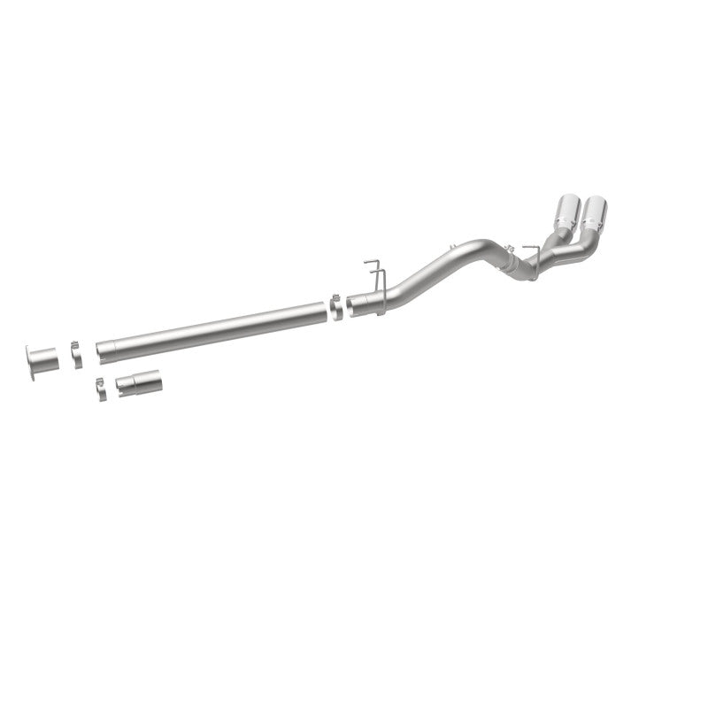 MagnaFlow 08-17 Ford F-250/F-350/F-450 4.6L/6.7 DPF-Back SS 4in Dual Single Passenger Side Rear Exit - 17873