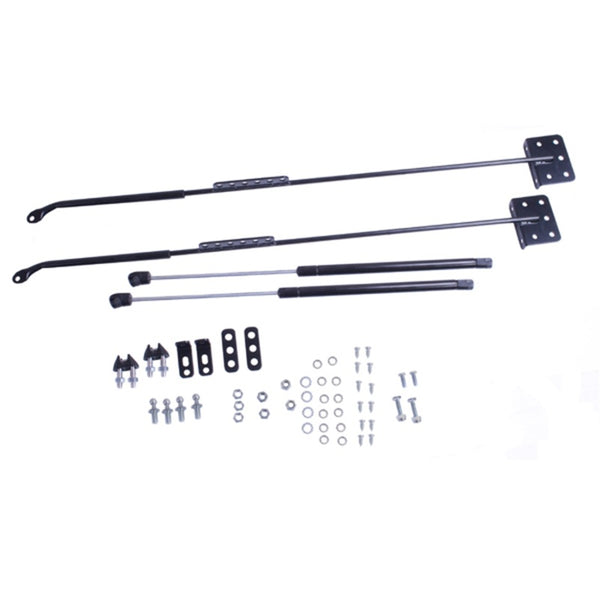 Rugged Ridge 72-06 Jeep CJ / Jeep Wrangler Hood Lift Kit - 11252.50 for 1987-2006 Jeep Wrangler - front view