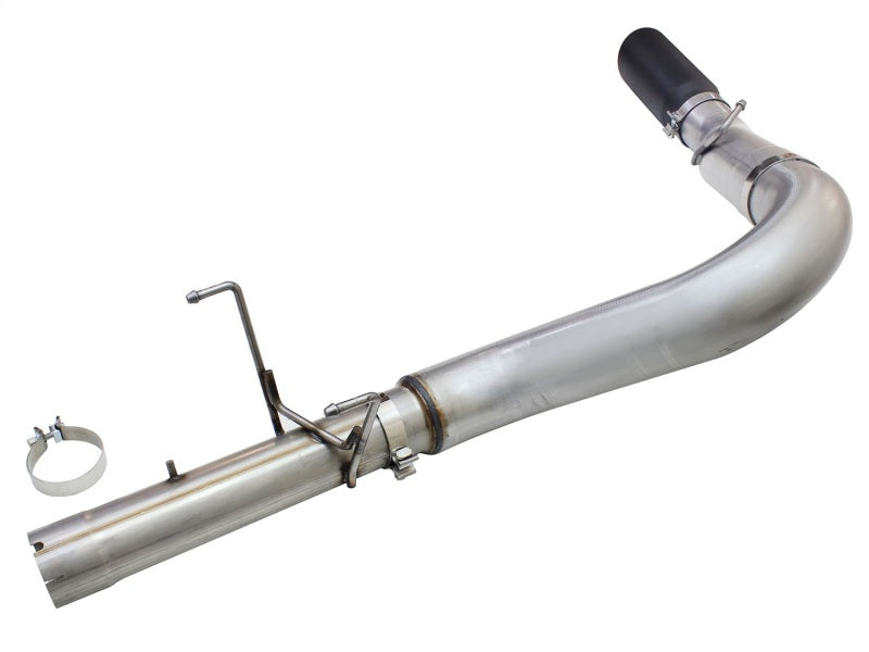 aFe MACHForce XP Exhaust Large Bore 5in DPF-Back Alu. 13-15 Dodge Trucks L6-6.7L (td) *Black Tip - 49-02051-1B