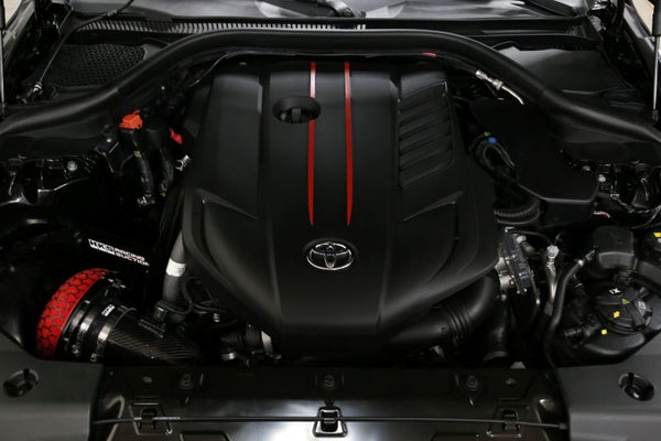HKS DryCarbon Full Cold Air Intake Kit GR SUPRA - 70028-AT001 for 2020-2025 Toyota GR Supra - front view