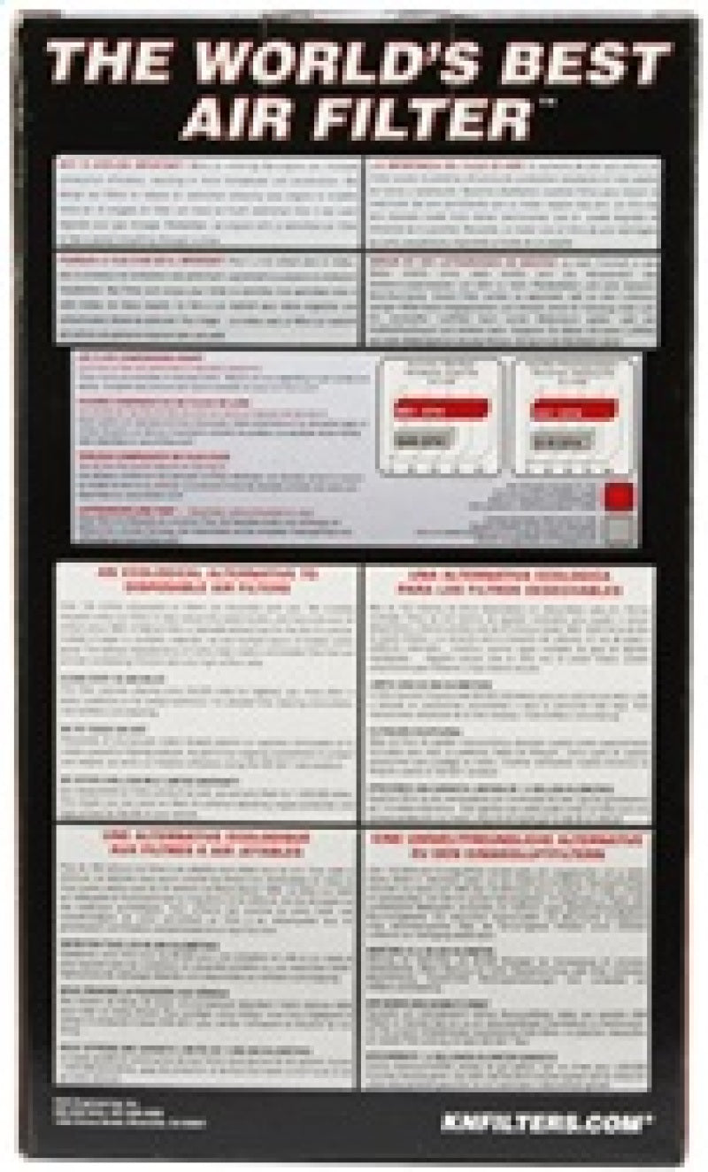 K&N Universal Tapered Filter 3.5in Flange ID x 5.5in Base OD x 4in Top OD x 8in Height - RU-1045