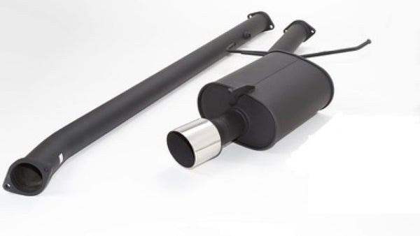 HKS 03-06 EVO 8/9 Sport Cat-Back Exhaust - 31013-BM001 for 2003-2007 Mitsubishi Lancer - front view