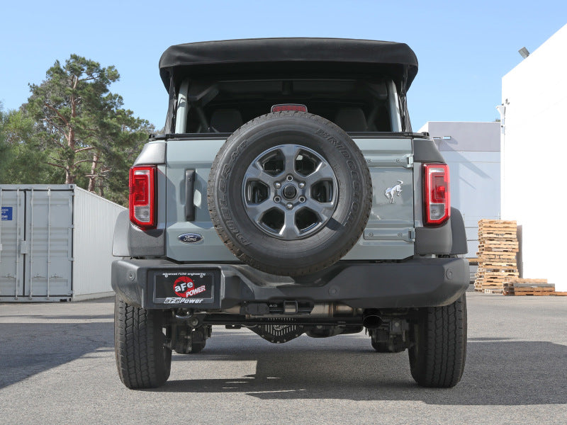 aFe Apollo GT 3in 409 SS Cat-Back Exhaust 2021 Ford Bronco L4-2.3L (t)/V6-2.7L (tt) w/ Black Tip - 49-43136-B