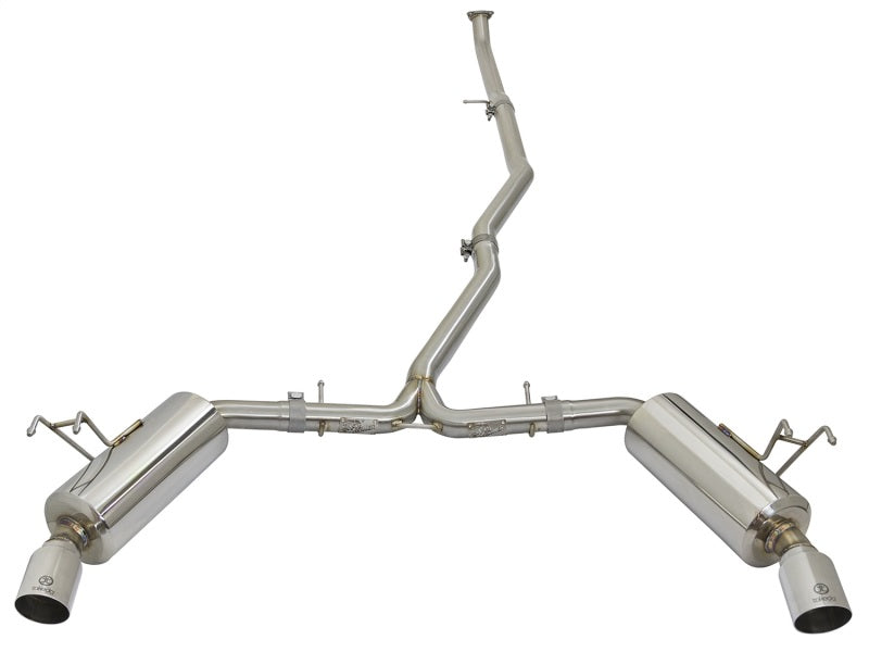 aFe POWER Takeda 16-17 Honda Civic I4-1.5L (t) 2.25-2.5in 304 SS CB Dual-Exit Exhaust Polish Tip - 49-36615-P