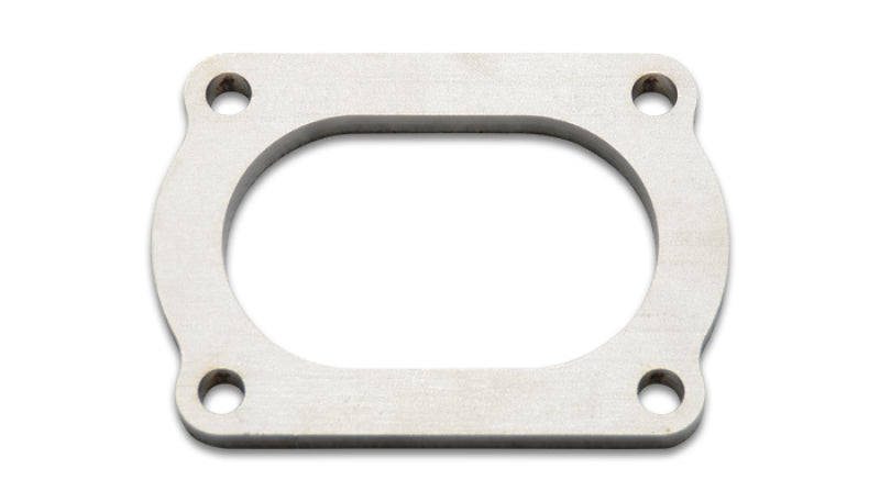 Vibrant T304 SS 4 Bolt Flange for 3in O.D. Oval tubing - 13175S