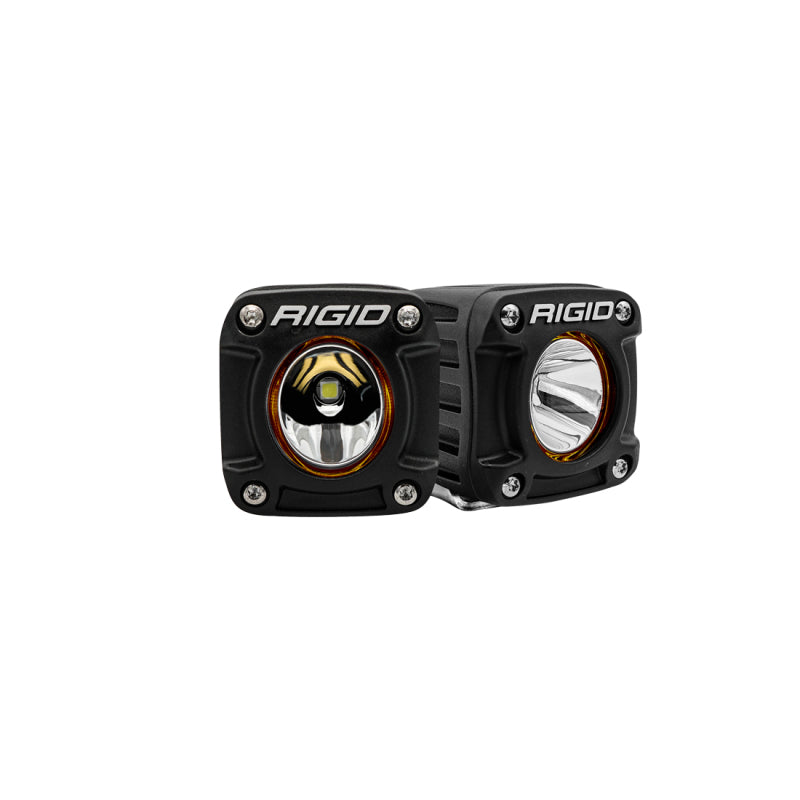 Rigid Industries Revolve Pod w/White Trim Ring - Pair - 490613 by Rigid Industries - front view