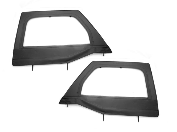 Rugged Ridge Upper Soft Door Kit Front Black Diamond 07-18 Jeep Wrangler JK - 13711.15 for 2007-2018 Jeep Wrangler - front vi