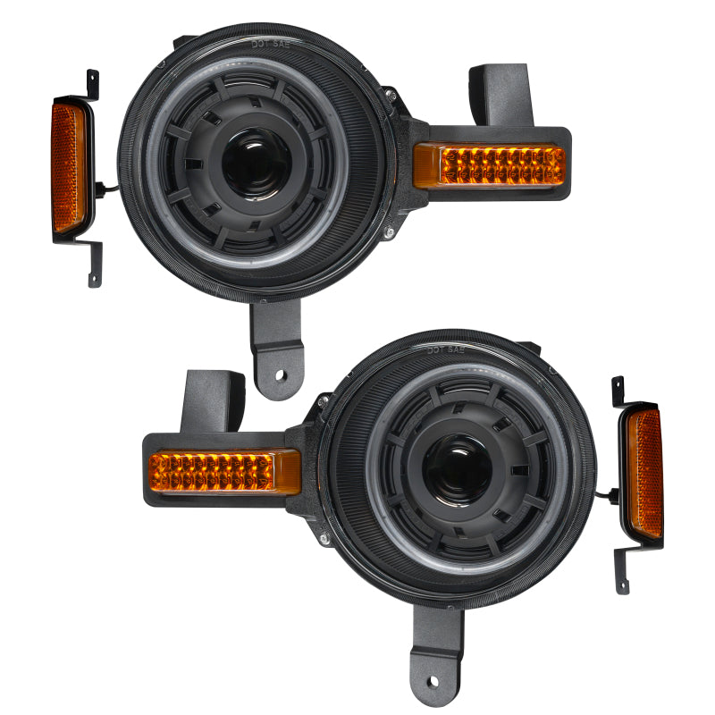 Oracle 2021+ Ford Bronco Oculus  Bi-LED Projector Headlights - Amber/White Switchback