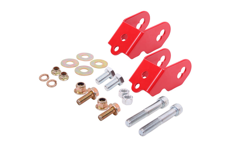 BMR 15-23 Ford Mustang S550 Rear Camber Adjustment Lockout Kit - Red - WAK761R