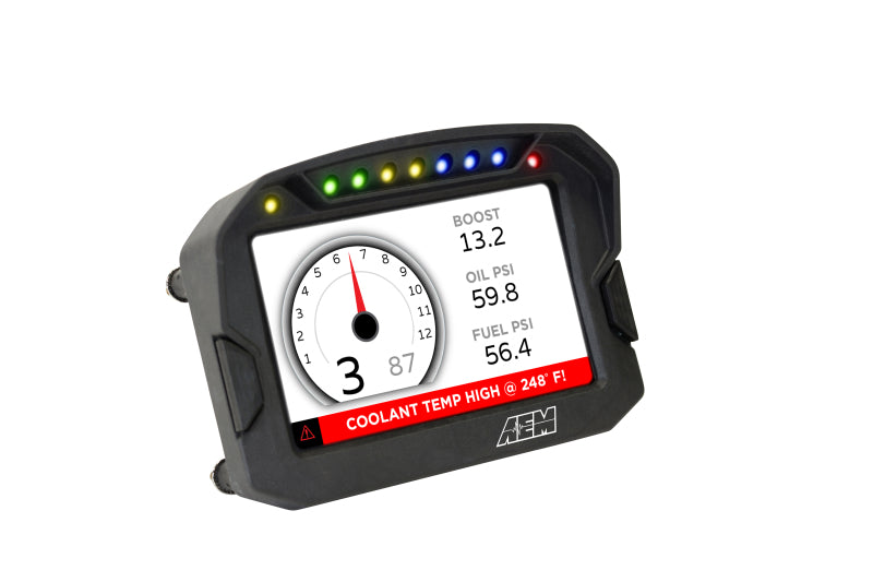 AEM CD-5G Carbon Digital Dash Display w/ Interal 10Hz GPS &amp; Antenna - 30-5602
