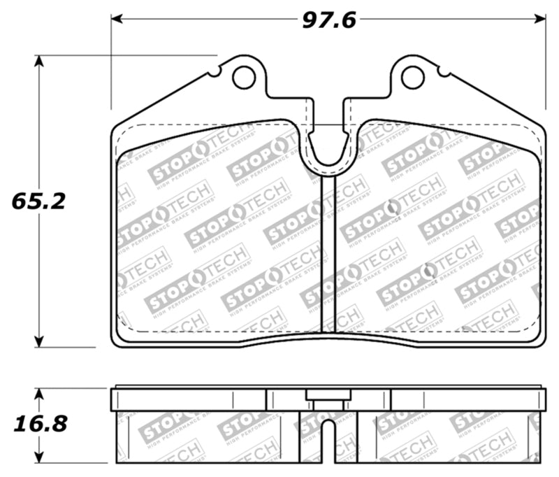 StopTech Performance ST-40 4 Piston Front Caliper Brake Pads 309.06090
