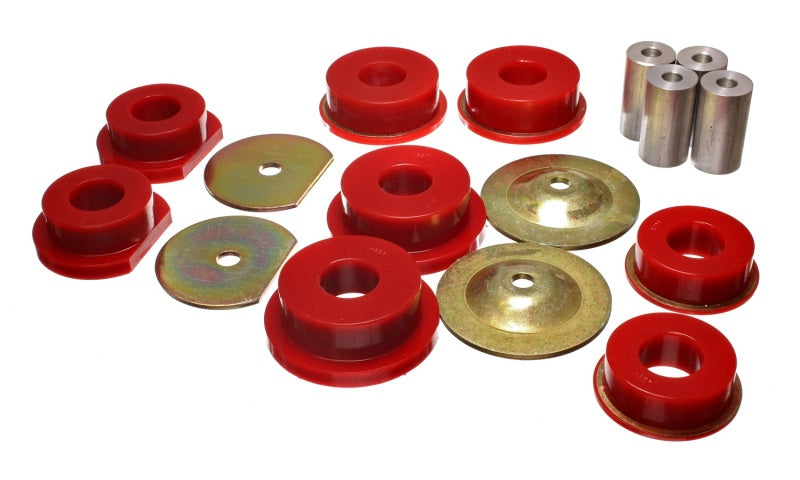 Energy Suspension Dodge 08-10 Challenger/ 07-10 Charger/05-08 Magnum RWD Red Rear Subframe Bushings - 5.4114R for 2006-2014 D