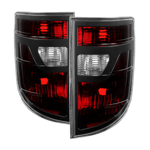 Clearance - Xtune Honda Ridgeline Pickup 06-08 OEM Style Tail Lights Red Smoked ALT-JH-HRID06-OE-RSM - SPY9033193 by SPYDER -