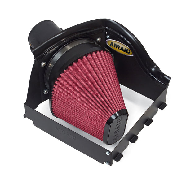 Airaid 08-10 Ford F-250/350 5.4L V8/6.8L V10 CAD Intake System w/o Tube (Oiled / Red Media) - 400-226 for 2008-2010 Ford F 25