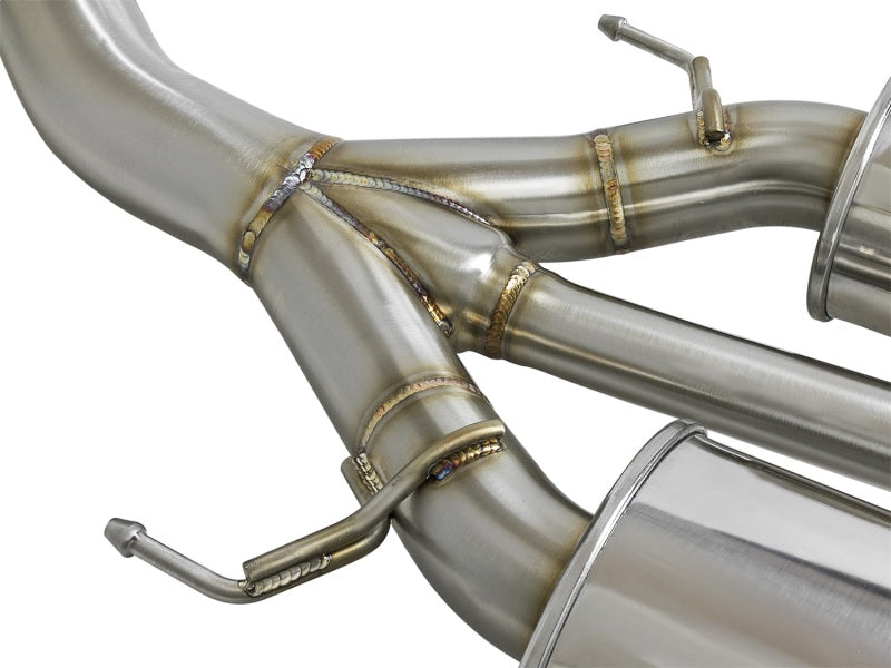 aFe Takeda 3in 304 SS Cat-Back Exhaust w/ Tri-Polished Tips 17-18 Honda Civic Type R L4 2.0L (t) - 49-36623-P