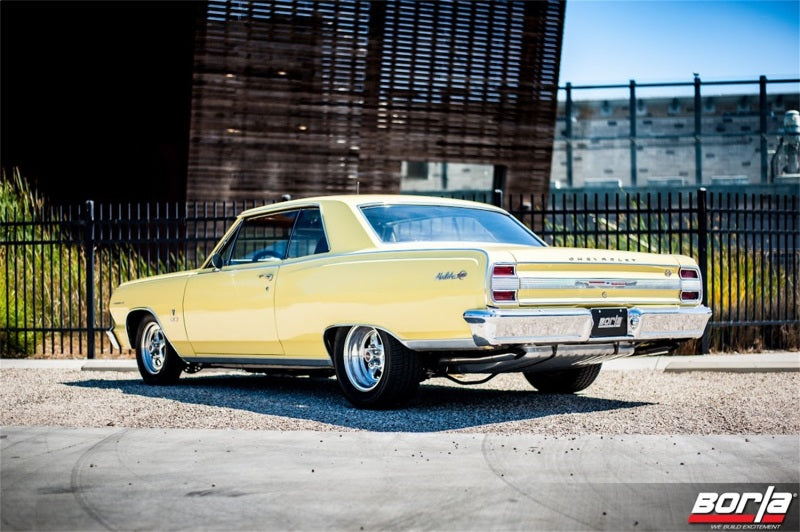 Borla 11-15 Chevy Camaro Stainless Steel Oval S-Type 2.5in Inlet/Outlet Crate Exhaust Muffler - 400944