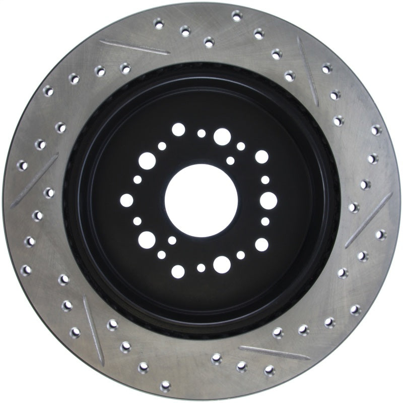 StopTech Power Slot 93-97 Lexus GS Series/95-00 LS400/92-00 SC400 Rear Right Drilled &amp; Slotted Roto - 127.44084R
