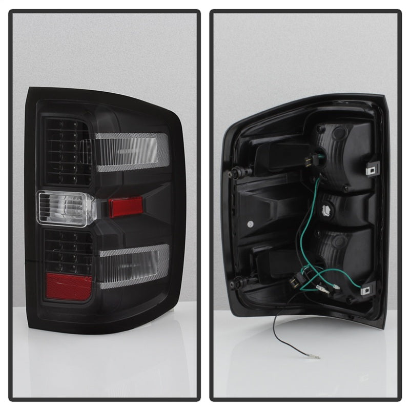 xTune Chevy 1500 14-16 / Silverado 2500HD/3500HD LED Tail Lights - Black ALT-JH-CS14-LED-BK - 9036545