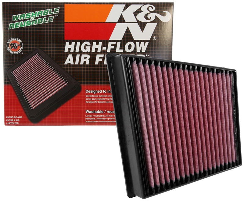K&N 2017 Chevrolet Silverado 2500HD V8-6.6L DSL Replacement Drop In Air Filter - 33-5065