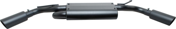 Gibson 10-11 Jeep Wrangler JK Sport 3.8L 2.5in Cat-Back Dual Extreme Exhaust - Black Elite (Ceramic) - 17306-B for 2007-2018 
