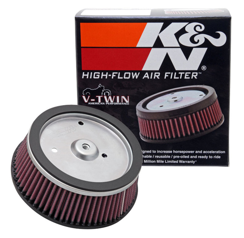 K&amp;N Round Tapered 6.25in Base OD x 5.5in Top OD x 2.125in H Replacement Filter for Harley Davidson - HD-0800
