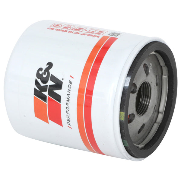 K&N 3.74inch / 2.98 OD Performance Gold Oil Filter - HP-1017 for 2006-2019 Chevrolet Corvette - front view