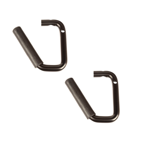 Rugged Ridge Steel Grab Handles Front Pair Black 07-18 Jeep Wrangler JK/JKU - 13505.41 for 2007-2018 Jeep Wrangler - front vi